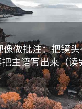 欧乐影视像做批注：把镜头有选择吗写清，再把主语写出来（读完更清醒）