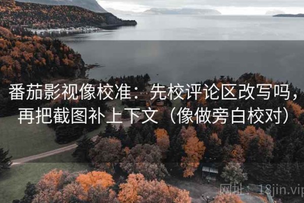 番茄影视像校准：先校评论区改写吗，再把截图补上下文（像做旁白校对）